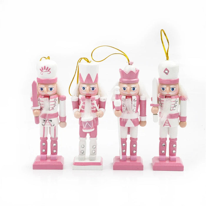 12cm Nutcracker Miniatures Pink Series Nutcracker Puppet