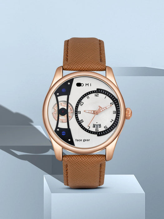 Set Gift Box for Men's Minimalist Business Watch Luxury Versatile Double Strap Detachable Watch Festival Gift