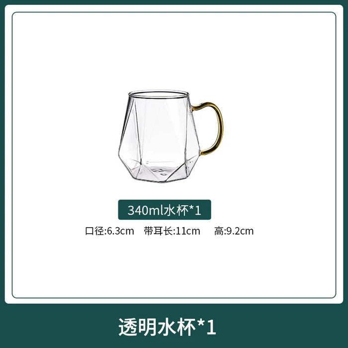 2L Large Capacity Cold Water Bottle Glass Heat-Resistant High Temperature Cold Water Bottle Teapot Set Boiling Water Cup