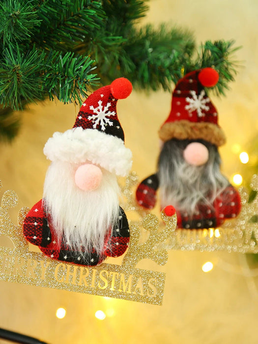 Christmas Santa Snowman Deer Doll Decoration