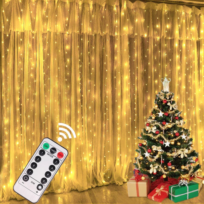 Christmas Lights Curtain Garland Decorations For Home