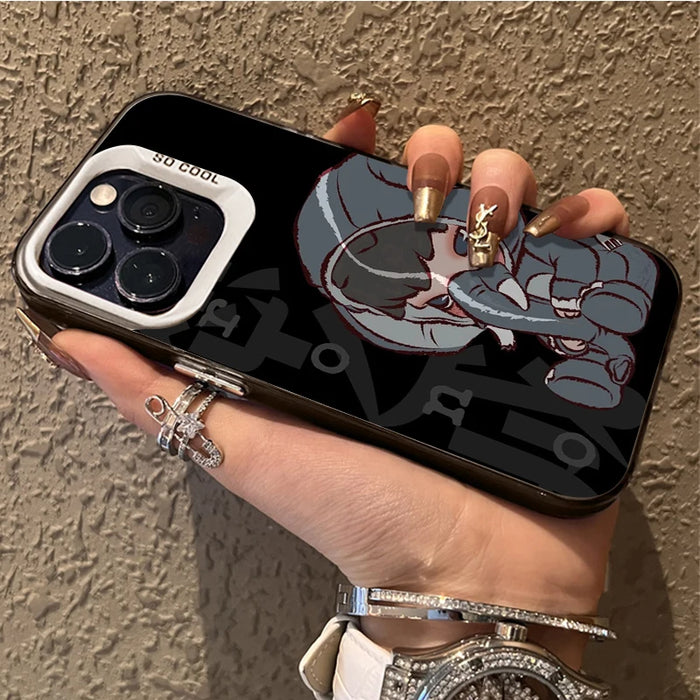 Cartoon Graffiti Hirono Phone Case For iPhone 16 Pro Max 15 14 13 Pro Max 16 Plus Hard Shockproof Matte Back Cover