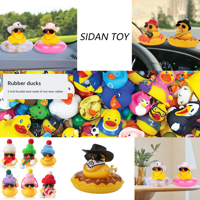Rubber Duck Car Ornaments for Dashboard Decorations