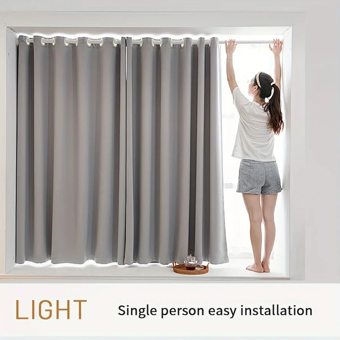 2pcs Blackout Thermal Curtains With Coating Insulated Liner, Window Curtains for Bedroom, Living Room, Dining Room, Home Decor