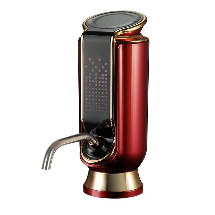 Luxurious 4-in-1 Electric Wine Aerator Decanter Dispenser & Vacuum Saver with LED Display Wine Pourer Gift for Women Wine Lover
