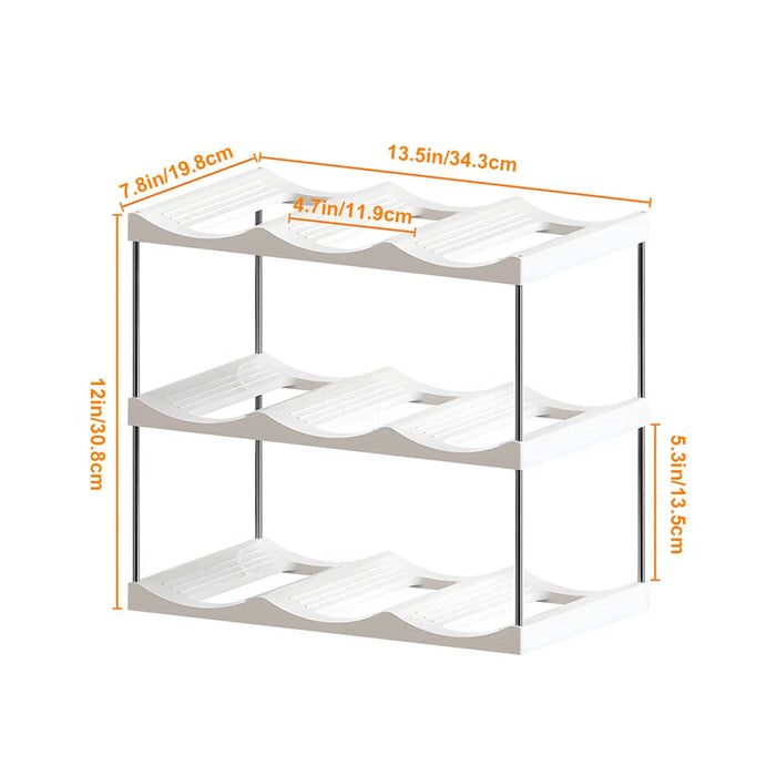 Multilayer Water Bottle Organizer For Stanley Tumbler Organizer Cabinet Stackable Wine Rack Beverage Thermos Storage shelf