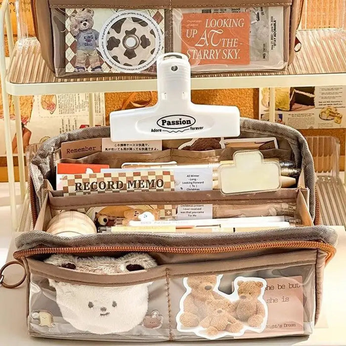Capybara Pen Box Holder Pencil Bag For School Students With Large Capacity Multi-functional Pen Case Stationery Holder Bag