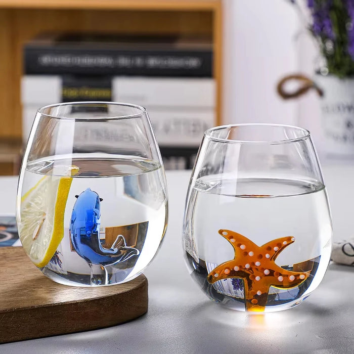 3D Cartoon Animal Glass Cup Home Plant Modeling Glass Mug Three-dimensional Animal Shape Milk Juice Glass Water Cup
