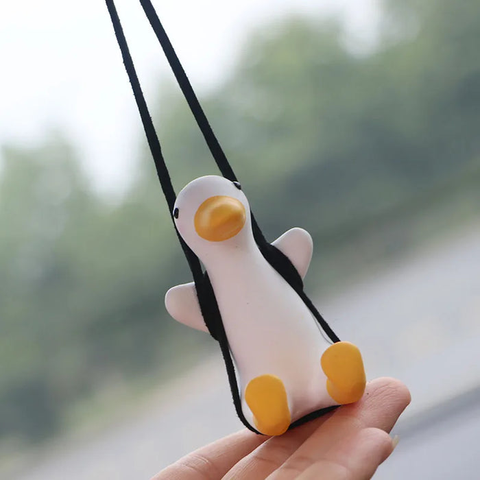 Cute Little Swinging Duck for Car Pendant Interior Accessories