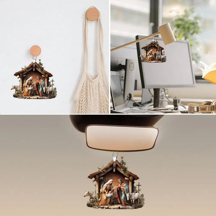 Christmas Nativity Scene Ornaments The Birth Of Jesus Decor Nativity Scene