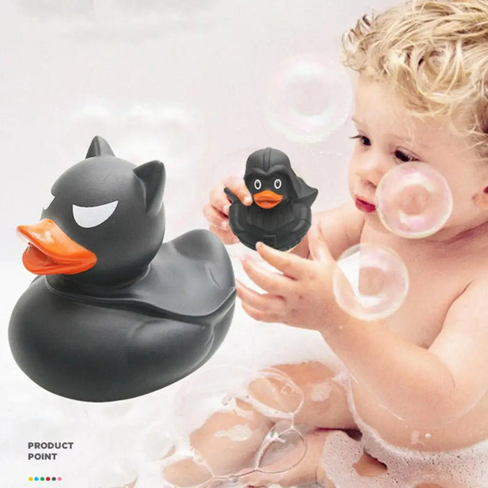 Halloween Mini Black Rubber Duck for Kids Bath Toys