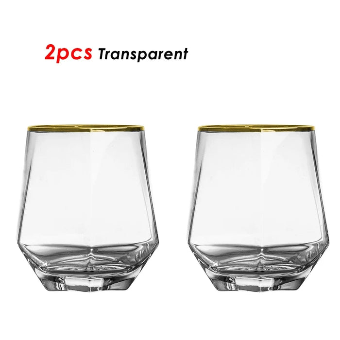 Nordic Diamond Shape Glass Water Kettle with Natural Wood Ball Lid Clear Cold Water Jug Juice Beverage Pitcher Home Drinkware