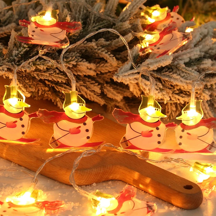 Christmas Santa Claus String Light Garland Xmas Tree Pendant