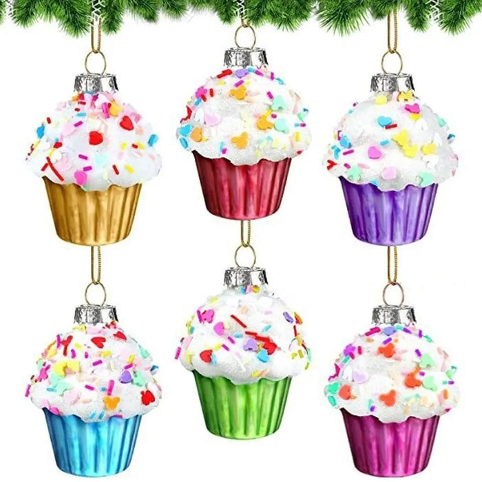 Christmas Tree Decorations Avocado Fruit Pineapple Cupcake Donut Ice Cream