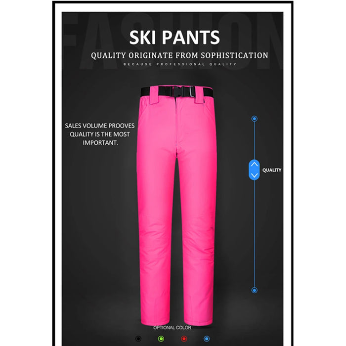 Outdoor Winter Ski Snow Trousers Water Resistant Snowboard Pants Thick