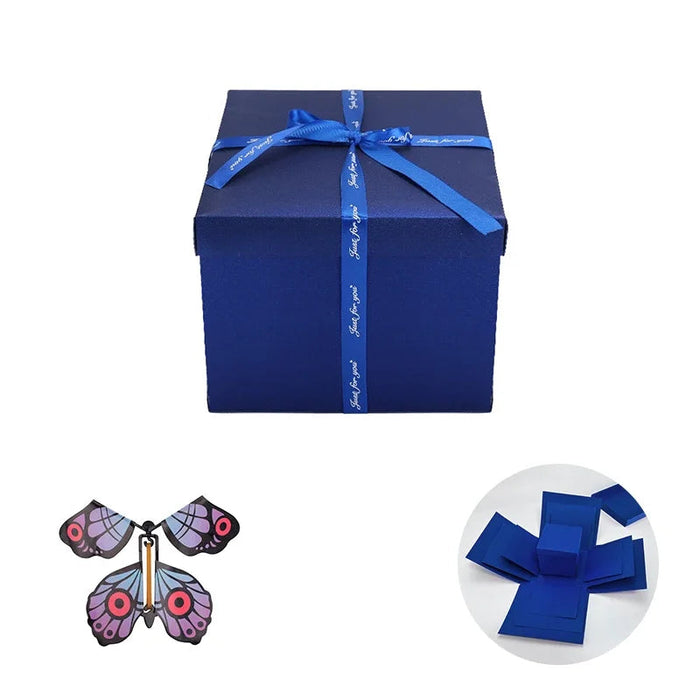 Butterfly Explosion Box Gift DIY Snacks Gift Box Mystery Surprise Explosion Box Valentines Day Gift Photo Album Box for Birthday