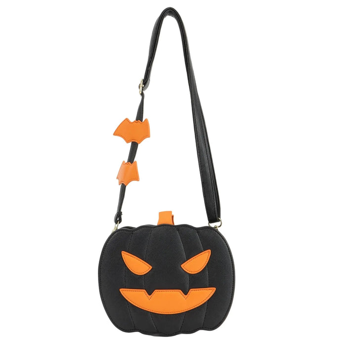 Pumpkin Crossbody Bag For Women Pumpkin Shoulder Bag Female Halloween Bag Pu Leather Demon Messenger Bag Halloween Shopper Bag
