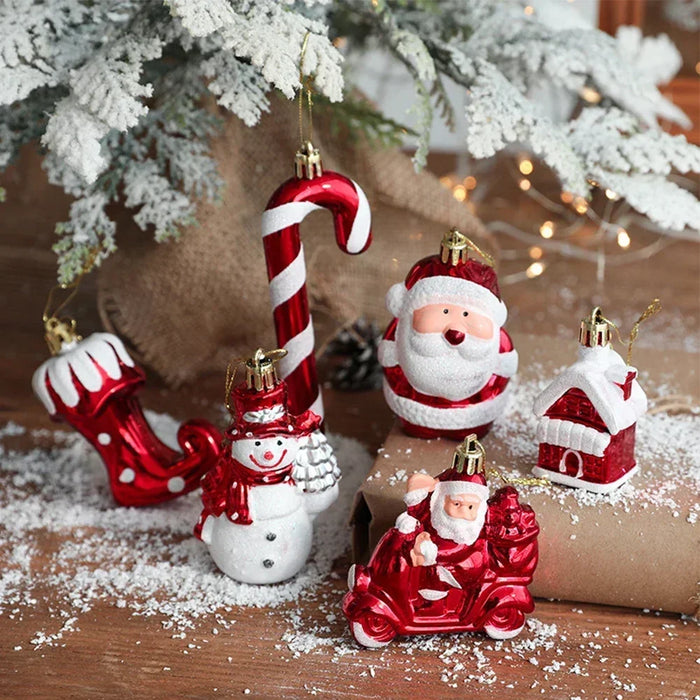 2pcs Snowman Christmas Balls Ornaments Christmas Tree Hanging Bauble
