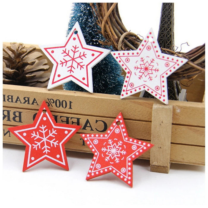1Pcs Christmas Wooden Ornaments Christmas Tree Hanging Pendants Decoration
