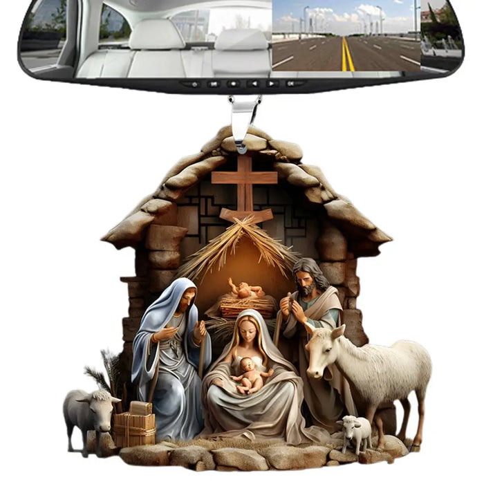 Christmas Nativity Scene Ornaments The Birth Of Jesus Decor Nativity Scene