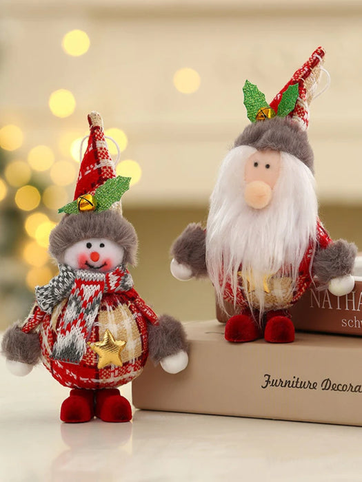 Christmas Santa Snowman Deer Doll Decoration