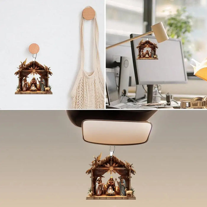 Christmas Nativity Scene Ornaments The Birth Of Jesus Decor Nativity Scene