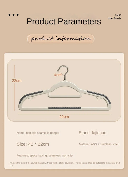 10PCS Clothes Hanging Household Hangers Non-slip Dormitory Bedroom Special Storage Clothes Hanging No Trace