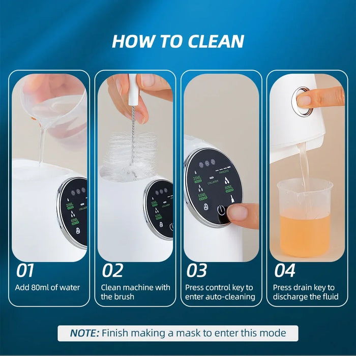 Face Mask Machine DIY Vegetable Juice Collagen Automatic Mask Maker Self-Make Natural Fruit Home Use Beauty Salon Mask Device