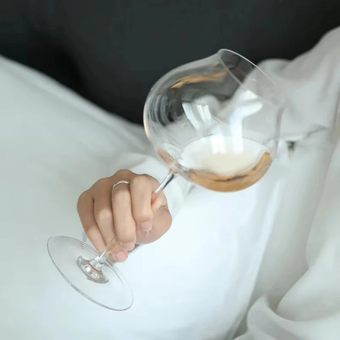 760ml Large Size Slovakia Style Super Thin Crystal Burgundy Goblet Dark White Wine Glass Sommelier Exclusive Tasting Wine Glass