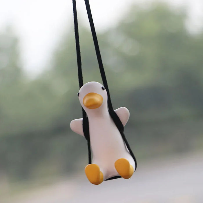 Cute Little Swinging Duck for Car Pendant Interior Accessories