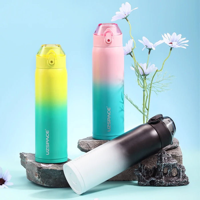New 500ml Thermos Flask Double Vacuum 316 Stainless Steel Sports Water Bottles For Girls Portable Leakproof Keeps Cold And Heat