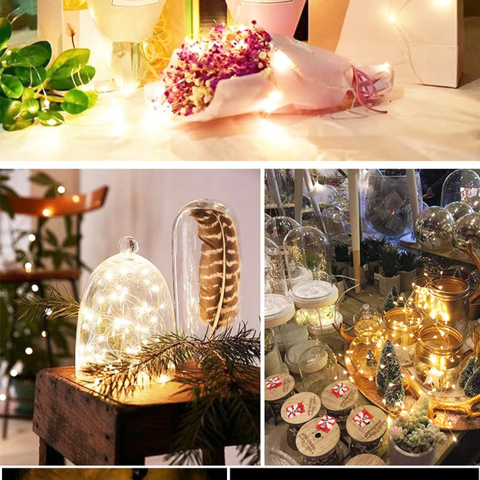 1M 2M 3M 5M LED Copper Wire String Lights Fairy Light Outdoor Garland