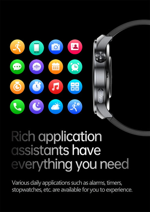 2025 New Micro Physical Examination ECG SmartWatch Blood Pressure Emotional Detection Fatigue Monitoring Smartwatch