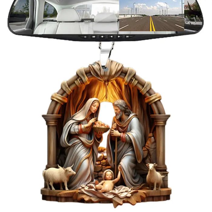 Christmas Nativity Scene Ornaments The Birth Of Jesus Decor Nativity Scene