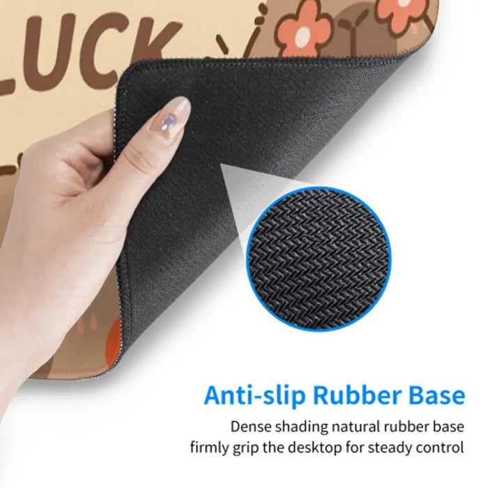CUTE Capybara Mousepad INS Tide Round Keyboard Mat Table Mat Students Cabinet Gamer Desktop Mousepad Cup Mats Deskpad Home