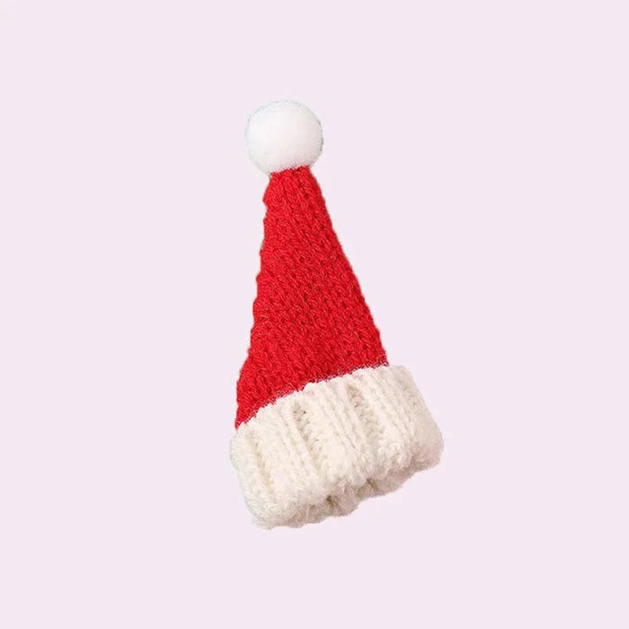 1pcs Mini Christmas Wine Bottle Covers Santa Hats Scarf