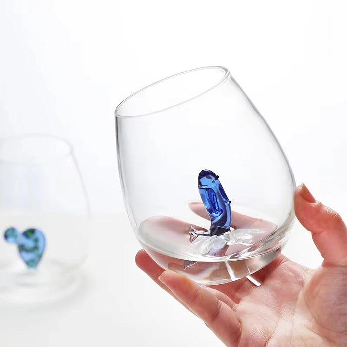 3D Cartoon Animal Glass Cup Home Plant Modeling Glass Mug Three-dimensional Animal Shape Milk Juice Glass Water Cup