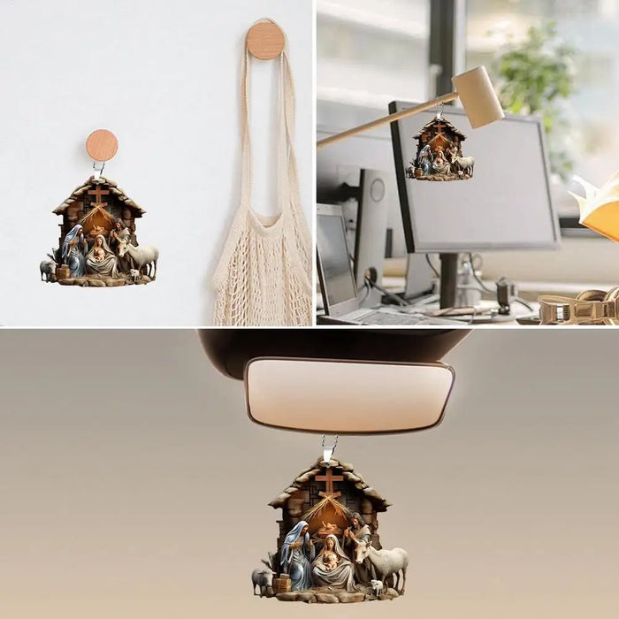 Christmas Nativity Scene Ornaments The Birth Of Jesus Decor Nativity Scene