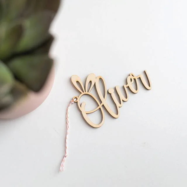 Personalized Easter Gift|Easter decoration personalized from wood| Easter pendant with name | Easter pendant |Easter basket