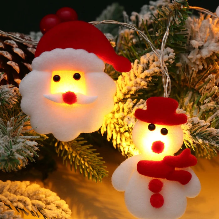 Christmas Santa Claus String Light Garland Xmas Tree Pendant