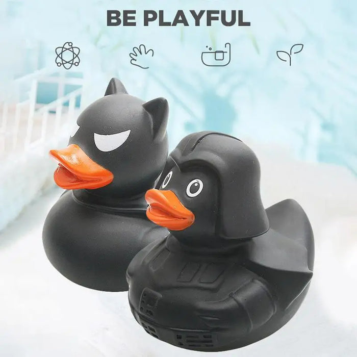 Halloween Mini Black Rubber Duck for Kids Bath Toys