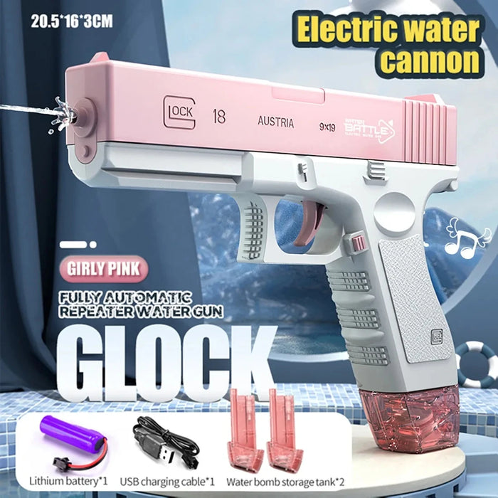 Electric Water Gun Toys Bursts Children's High-pressure Strong Charging Energy Water Automatic Water Spray Children's Toy Guns