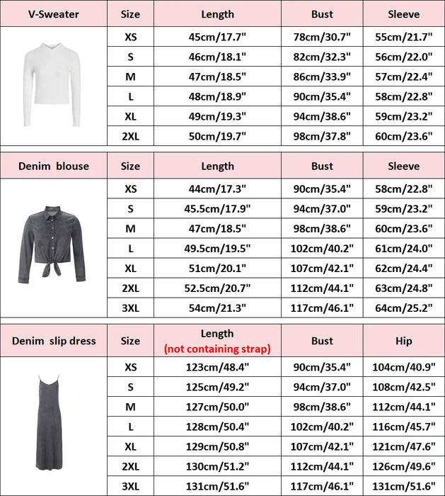 AP SS25 Women Lightweight Denim Wrap Blouse & Slip Dress