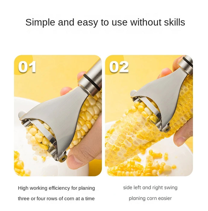 Stainless Steel Corn Stripper Corns Threshing Corn Thresher Stripper Peeler Corn Kerneler Peeler Fruit Vegetable Kitchen Gadgets