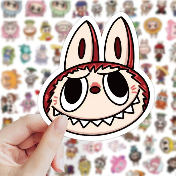 103 PCS Cute Monster Cartoon Waterproof Stickers Pack Anime Accessories