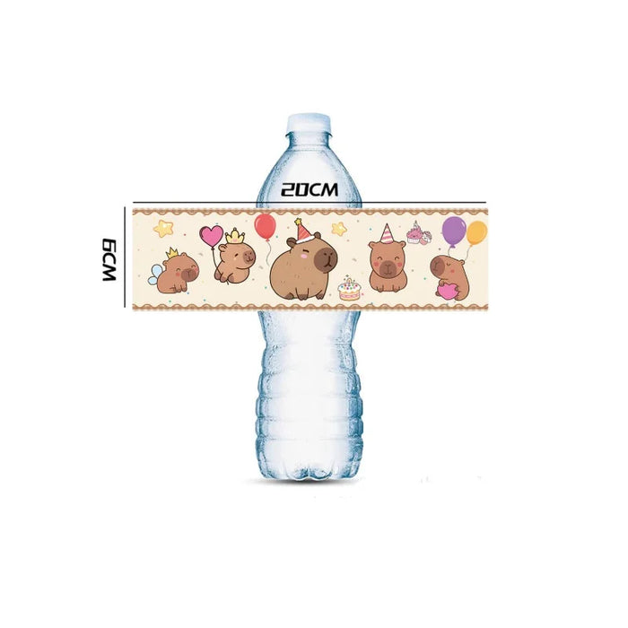 Capybara Birthday Decoration Cartoon Tableware Cups Plate Napkin Balloons Capybara Theme Birthday Party Decoration Supplies Kit
