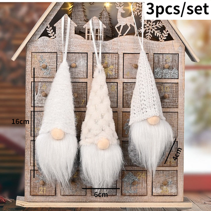 Christmas Santa Snowman Deer Doll Decoration