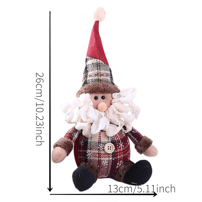Christmas Santa Snowman Deer Doll Decoration