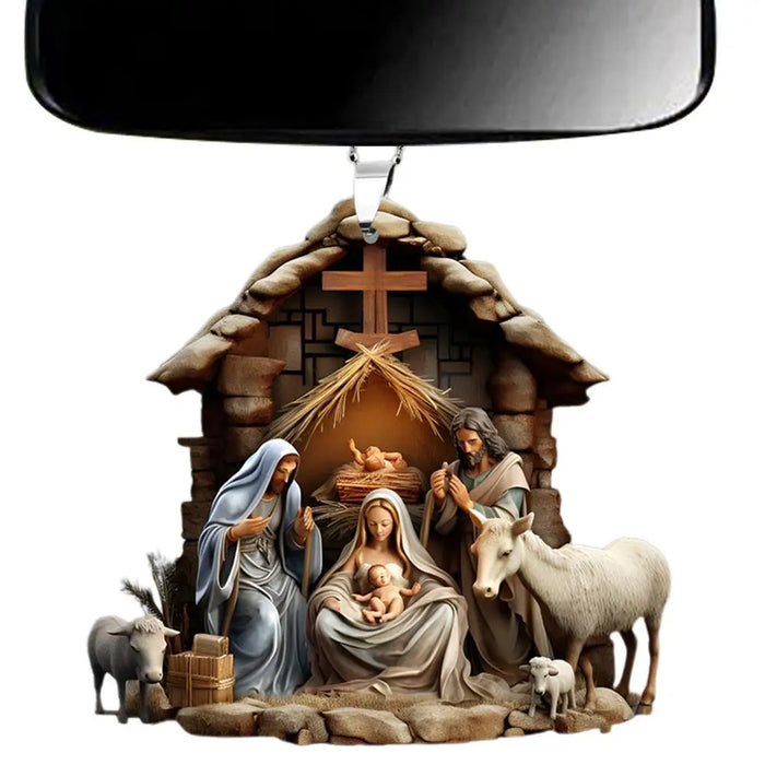Christmas Nativity Scene Ornaments The Birth Of Jesus Decor Nativity Scene