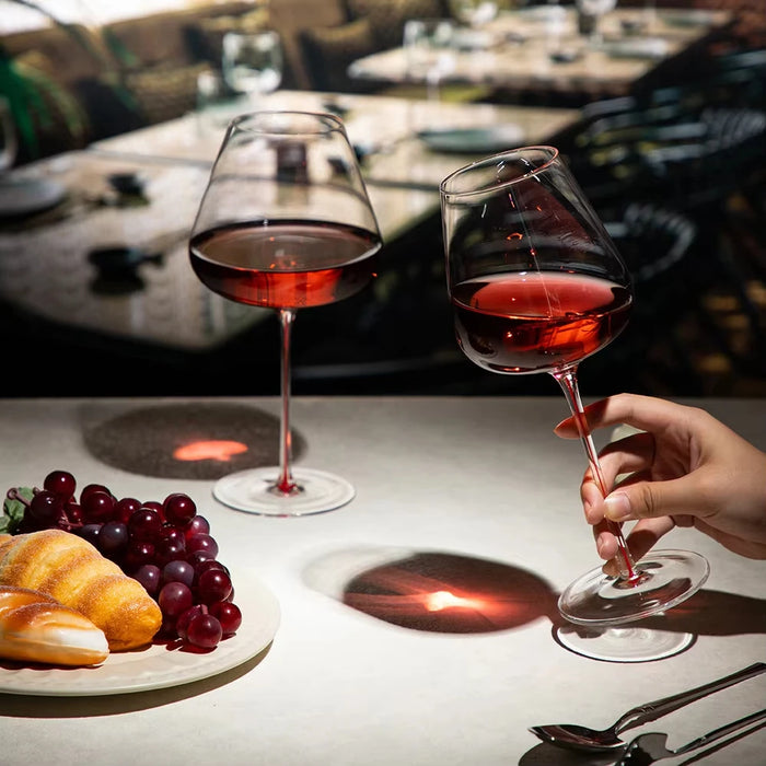 Large Capacity 780ml/600ml Burgundy Goblet Red White Wine Crystal Glass Handmade Champagne Barware for Home